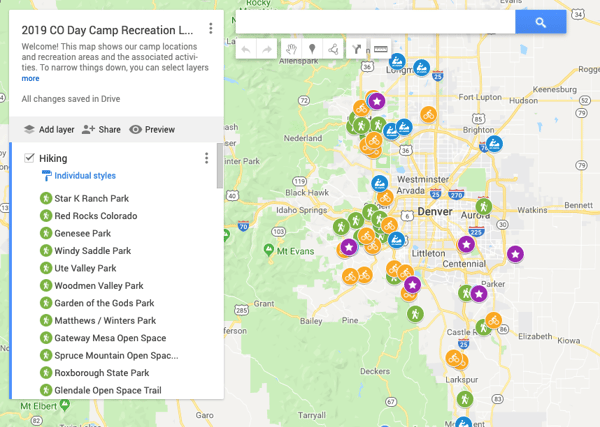 50 Colorado Bike And Hike Trails Climbing And Paddling Areas Map